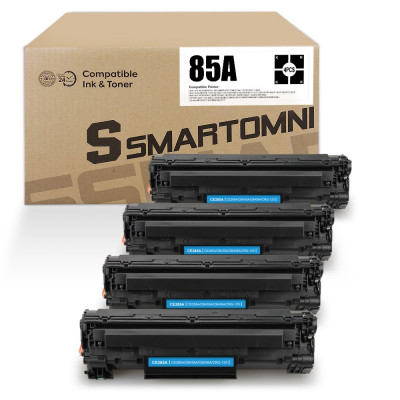 S Smartomni Compatible Toner Cartridge Replacement for HP 85A CE285A 4 Packs